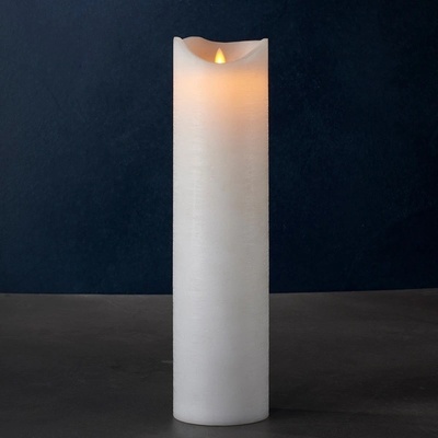 SIRIUS Vosková LED sviečka Sara exclusive, 40 cm, biela