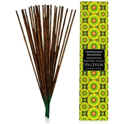 Spa ceylon lemongrass mandarin Aromaveda Incense Sticks aromatické vonné tyčinky 30 ks