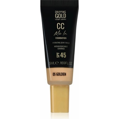 Dripping Gold CC Me In Mini Trial ľahký make-up SPF45 Golden 05 5 ml