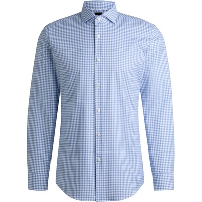 HUGO BOSS Риза с дълъг ръкав Boss Men's H-HANK Long Sleeve Spread Collar Shirt - Lt Pas Blue 450