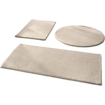 Mila Home Сиво-бежови килими за баня в комплект 3 бр. 50x90 cm - Mila Home (HKG-SRRPASPAS-VIZON)