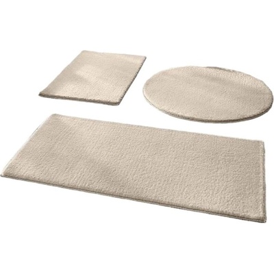 Mila Home Сиво-бежови килими за баня в комплект 3 бр. 50x90 cm - Mila Home (HKG-SRRPASPAS-VIZON)