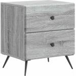 vidaXL Нощен шкаф Сива сонома 43 x 34, 5 x 47, 5 см Инженерна дървесина (895457)