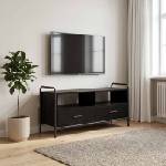 vidaXL ТВ шкаф 67, 5 x 33 x 50 см Черен дъб Инженерна дървесина (8013692)