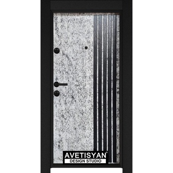 Image 1 of Haska Входна врата Outdoor Бетопан - DC108 Сиво - черно (цена без монтаж)