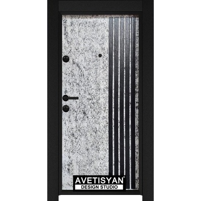 Haska Входна врата Outdoor Бетопан - DC108 Сиво - черно (цена без монтаж)