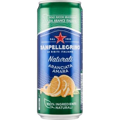 San pellegrino Naturali L'Aranciata Amara hořký pomeranč 330 ml