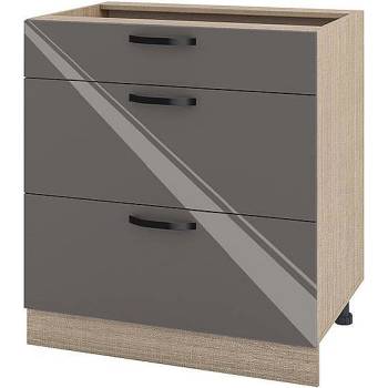 Image 1 of ИРИМ Долен кухненски шкаф Сити МФ-Антрацит гланц-05-120 80 см