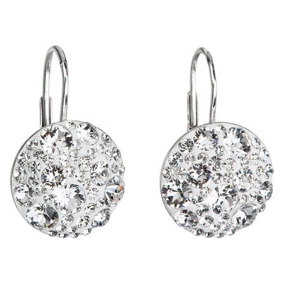 Pavona stříbrné s krystaly Crystals from Swarovski Crystal 31176.1 Crystal