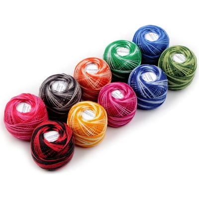 Stoklasa Bavlněná příze ombré 10 g Balení: 10 ks, Varianta: mix mix