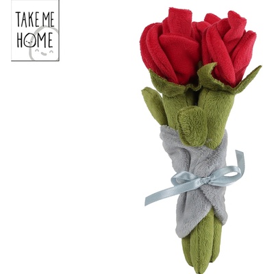 Mikro Trading Take Me Home Svazek Rudých Růží Plyšový 22 cm