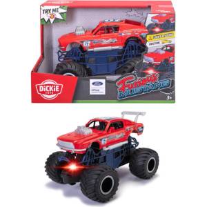 Dickie Toys Furious Mustang - червен монстър автомобил със звук