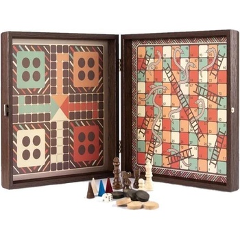 Table Games Комплект 4 в 1 "Manopoulos" - Vintage Style (34x34 см) (CBLS34BRO)