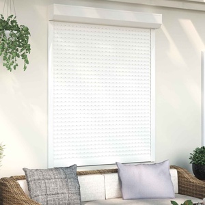 vidaXL Ролетна щора Бял 120 x 150 cm Алуминий и полиреутан (42047059)