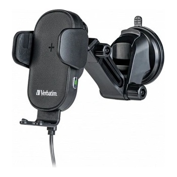 Verbatim 49552 държач за телефон за автомобил, с безжично зареждане, технология Qi, черно (49552)