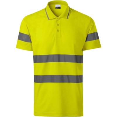 Rimeck polokošile HV Runway 2V9 reflexní krátký rukáv unisex Žlutá svítivě 3XL