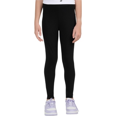 4F Detské legíny Tights Cas F318 Deep Black čierna