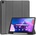 Tech-Protect SC Pen Hybrid Case - кожен кейс и поставка за Lenovo Tab M10 Plus 10.6 3rd Gen (2022) (сив)