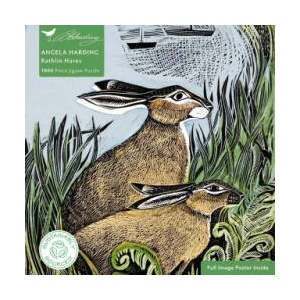 Adult Sustainable Jigsaw Puzzle Angela Harding: Rathlin Hares: 1000-Pieces. Ethical, Sustainable, Earth-Friendly | Flame Tree Publishing (ISBN: 9781804175576)