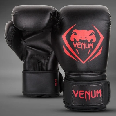Venum | Официален Вносител за България Боксови Ръкавици Venum Contender - Black/Red - 10 oz