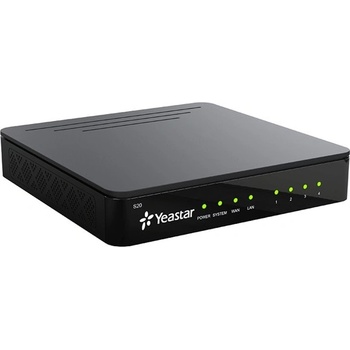 Yeastar VoIP централа Yeastar S20, 4 FXS аналогови абонати, 20 SIP цифрови абонати, 1x LAN 100 Mbps (S20)