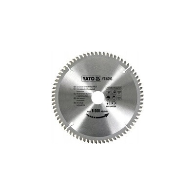 Řezný kotouč Yato na hliník 210x30 mm 72 zubů 3 mm