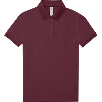 B&C Polokošile B&C My Polo 180 women krátký rukáv dámská COT-01W46137000 Burgundová
