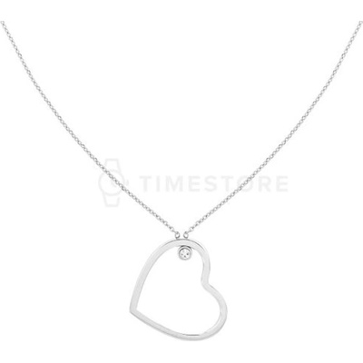 Tommy Hilfiger Slušivý oceľový náhrdelník so srdiečkom minimal hearts 2780756