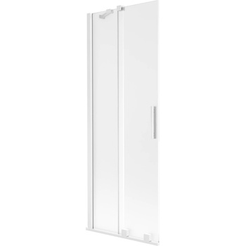 Mexen Velar 2-крилен раздвижен душ параван 75 x 150 cm, матиран, бял - 896-075-000-31-20 (896-075-000-31-20)