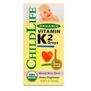 ChildLife Органичен витамин K2, горски плодове, 7.5 мл