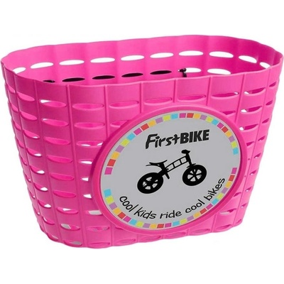 First BIKE Košík na riadidlá ružový