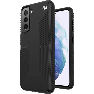 Speck Presidio Grip Case - удароустойчив хибриден кейс за Samsung Galaxy S21 (черен)