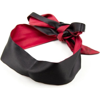 Image 1 of LateToBed BDSM Line Satin Blindfold Black-Red