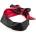 LateToBed BDSM Line Satin Blindfold Black-Red
