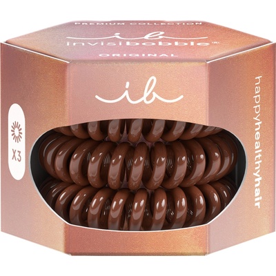 Invisibobble ORIGINAL PREMIUM Pretzel Brown 3ks