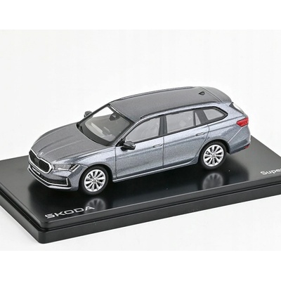 Abrex Škoda Superb IV Combi 2023 Šedá Graphite Metalíza 1:43