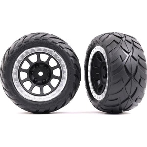 Traxxas колело 2.2", сив/хромиран диск, гума Anaconda (2) (заден)