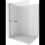 Mexen Kioto+ L душ параван с рафт Walk-in 110 x 200 cm, ивици, златен - 800-110-123-50-09 (800-110-123-50-09)