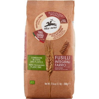 Alce Nero bio celozrnné špaldové Fusilli 0,5 kg