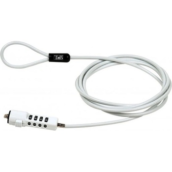 T'nB Заключващ кабел TnB - 2075100208, с 4-цифрен код, 1.8 m, бял (2075100208)