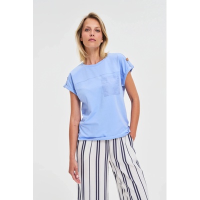 Moodo Дамска тениска Moodo - светлосиня Moodo | Sin | ЖЕНИ | S