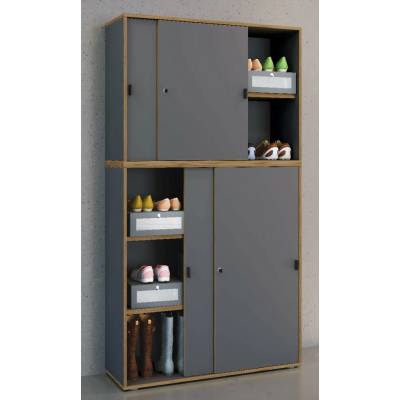 VCM s posuvnými dveřmi Salia B100 5dílný 100 × 37 × 183 cm antracitový