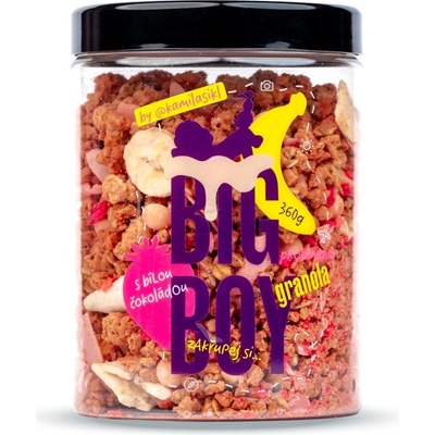 Big Boy Proteínová granola s bielou čokoládou @kamilasikl 360 g