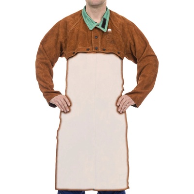 WELDAS Odepínací svářečská zástěra Lava Brown