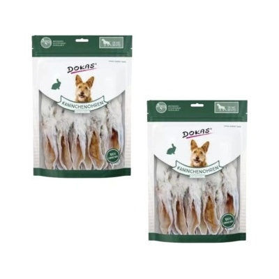 Dokas Dog Králičí uši se srstí dlouhé 2 x 180 g
