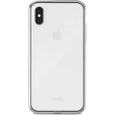 Moshi Vitros Case - силиконов (TPU) калъф за iPhone XS, iPhone X (сребрист-прозрачен)