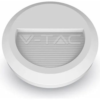 V-TAC 2w led Осветление За Стъпала Бяло Тяло Кръг 4000К (1314set3)