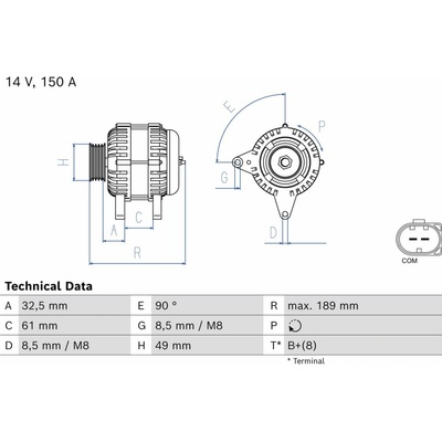 Generátor BOSCH 0 986 085 680 (0986085680)