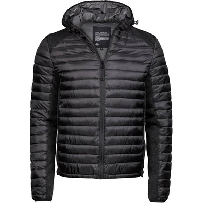 TEE JAYS TJ9610 CROSSOVER / Мъжко яке за дейности на открито с качулка - черно/черен меланж XL (189610s1404)