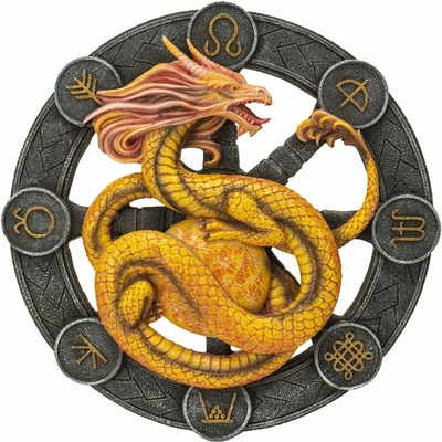 Anne Stokes Plaque Litha Dragon 32 cm